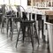 Flash Furniture 24" Black Metal Counter Stool-Black Poly Seat CH-31320-24GB-BK-PL2B-GG - alternate 1